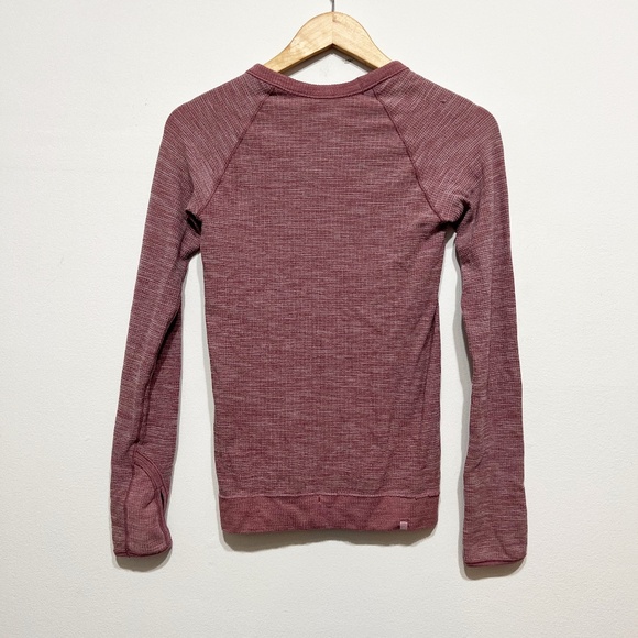 Lululemon Swiftly Wool Pullover Long Sleeve Crew Neck Shirt Top Moss Rose White - Picture 2 of 2